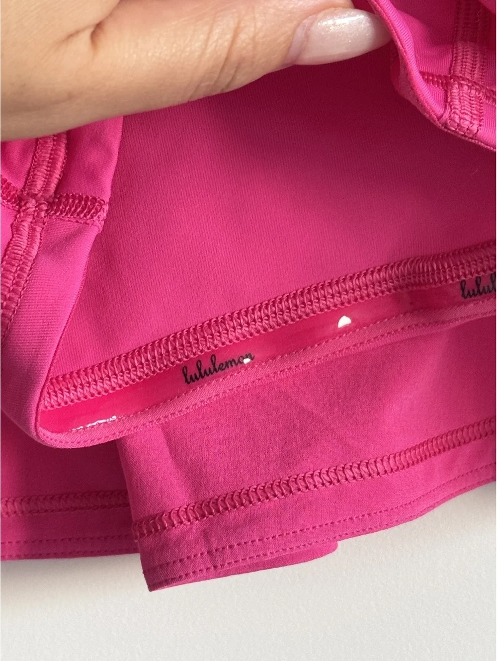 Lululemon Pace Rival Mid-Rise Skirt Pink Highlight Tennis Running Golf Skort 8